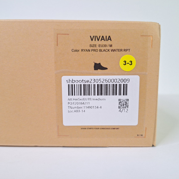 Vivaia Square-Toe Water-Repellent Ankle Boots (Ryan Pro), Size 8.5, Black, EUC - Picture 5 of 15